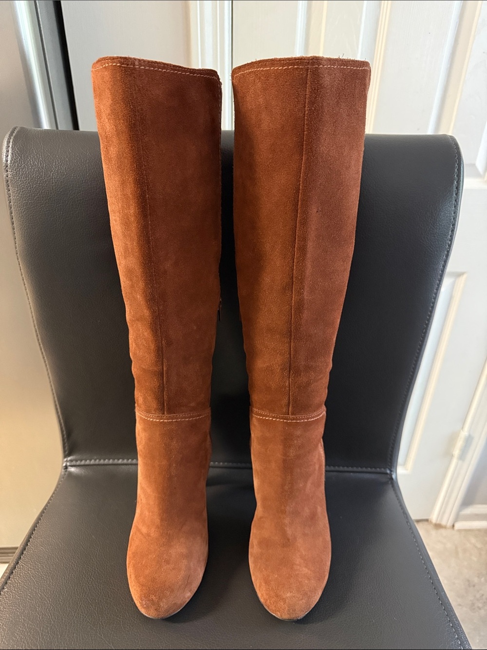 Jessica Simpson Women's Tall Suede Boots in Chestnut Brown - Classic Knee High
